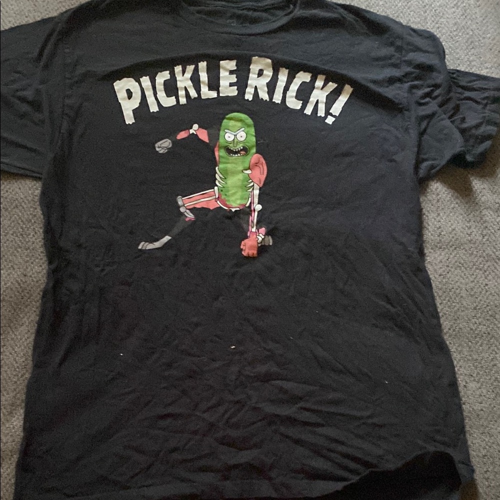 Pickle Rick Black T-Shirt